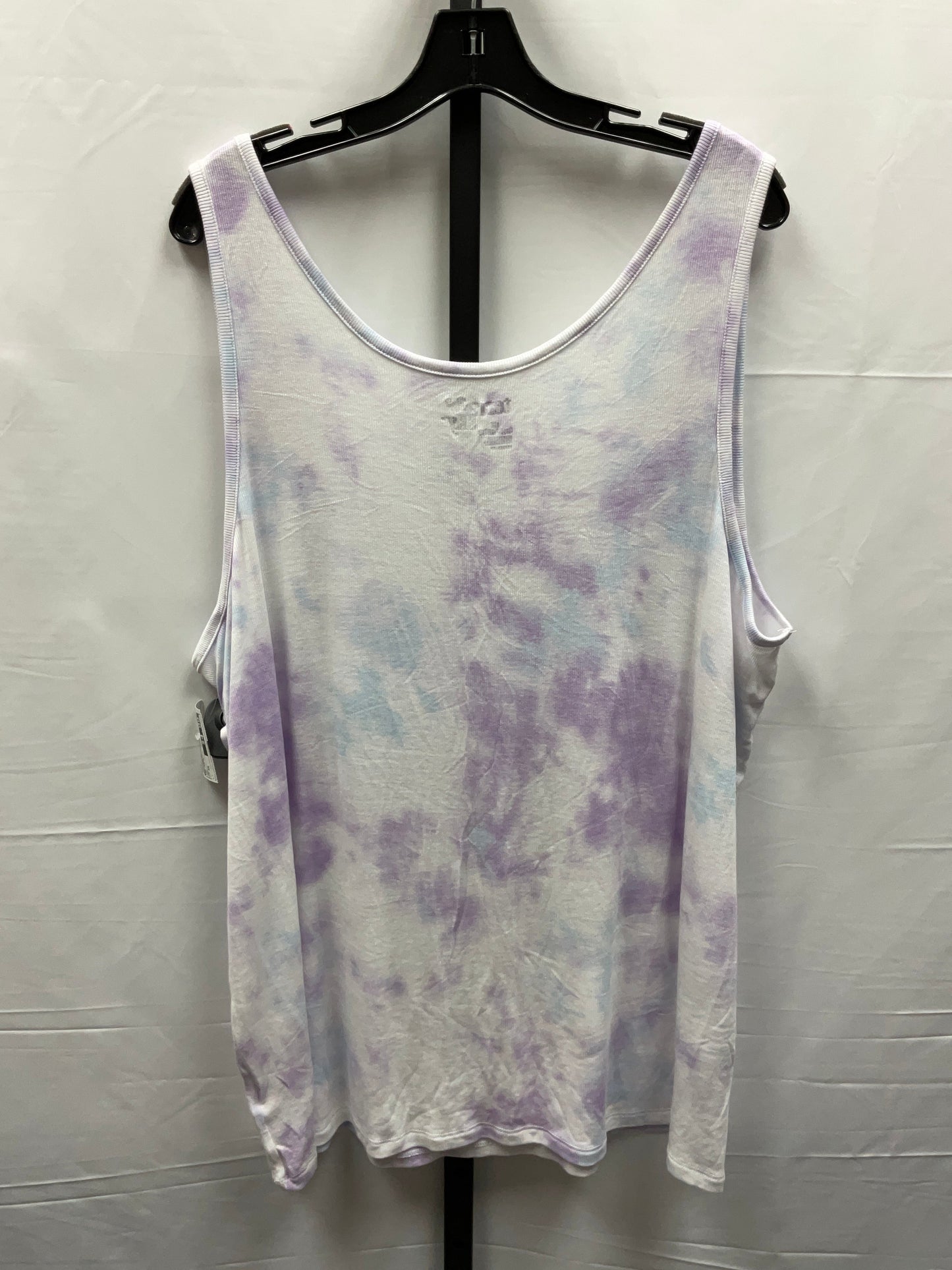 Tie Dye Print Top Cami Terra & Sky, Size 3x