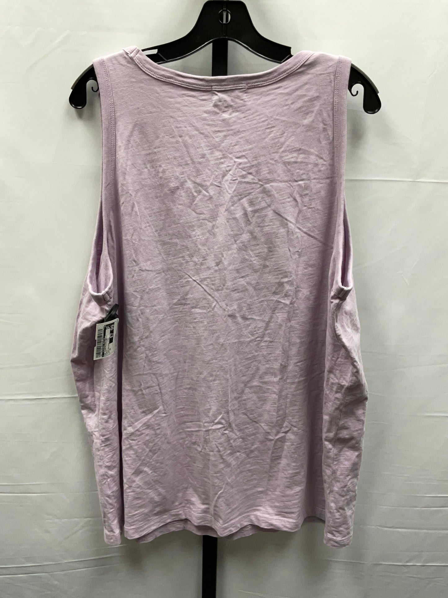 Purple Top Sleeveless Basic Clothes Mentor, Size 3x