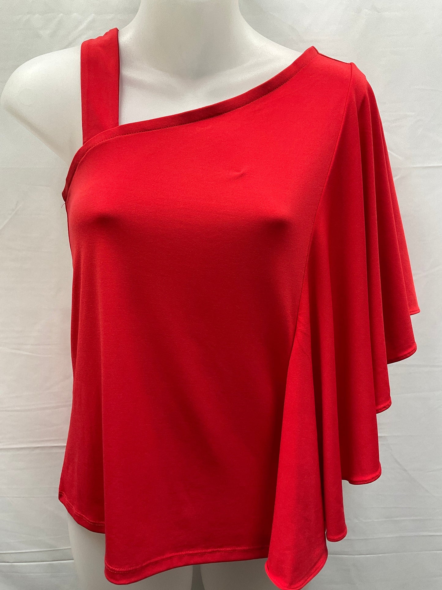 Red Top Short Sleeve Chicos, Size Petite   S