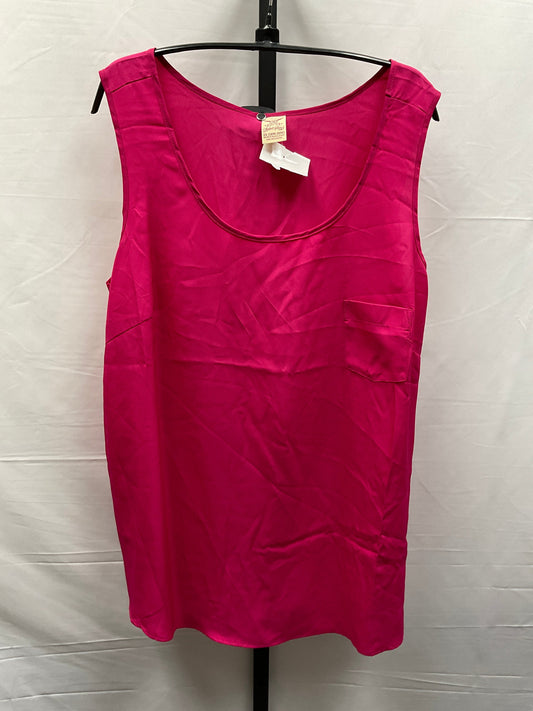 Pink Top Sleeveless Faded Glory, Size 2x