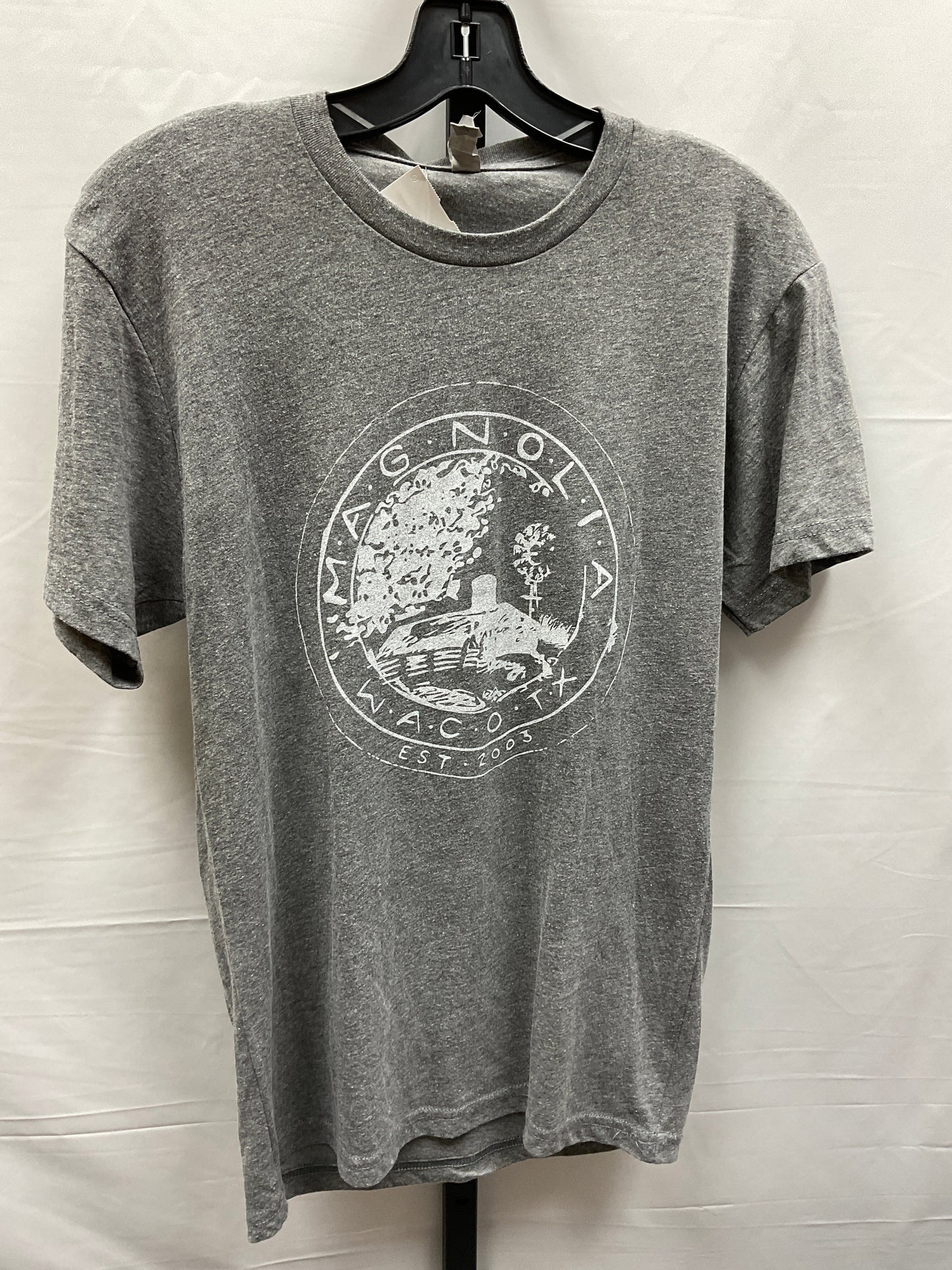 Grey Top Short Sleeve Basic Next Level, Size S