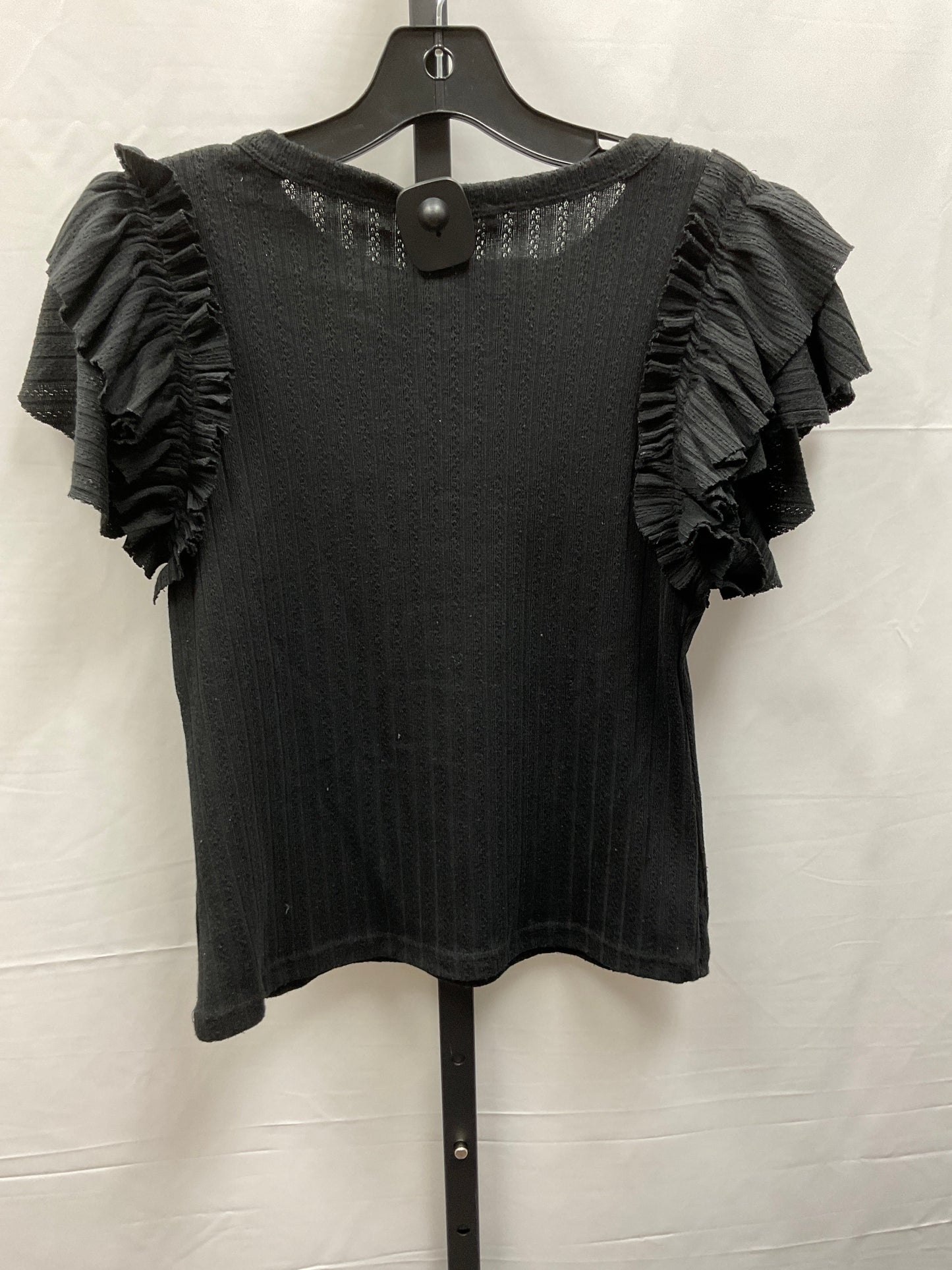 Black Top Short Sleeve Blu Pepper, Size M