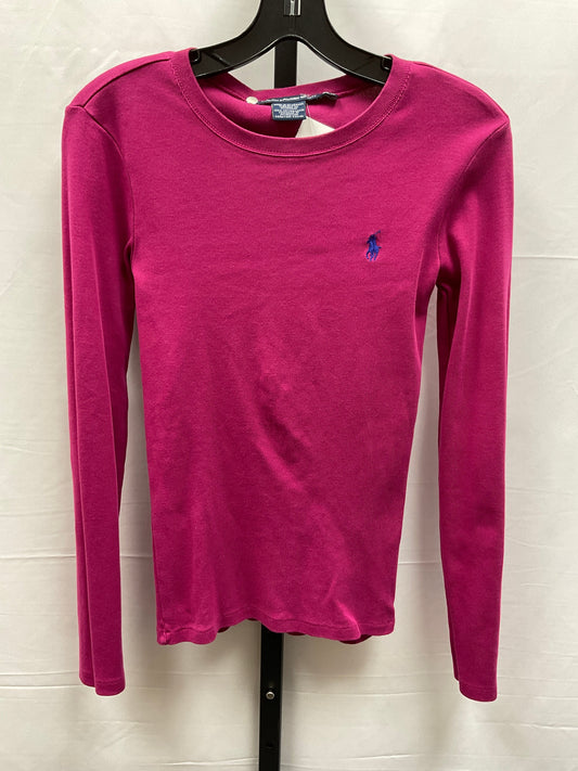 Top Long Sleeve By Ralph Lauren In Purple, Size: Xs