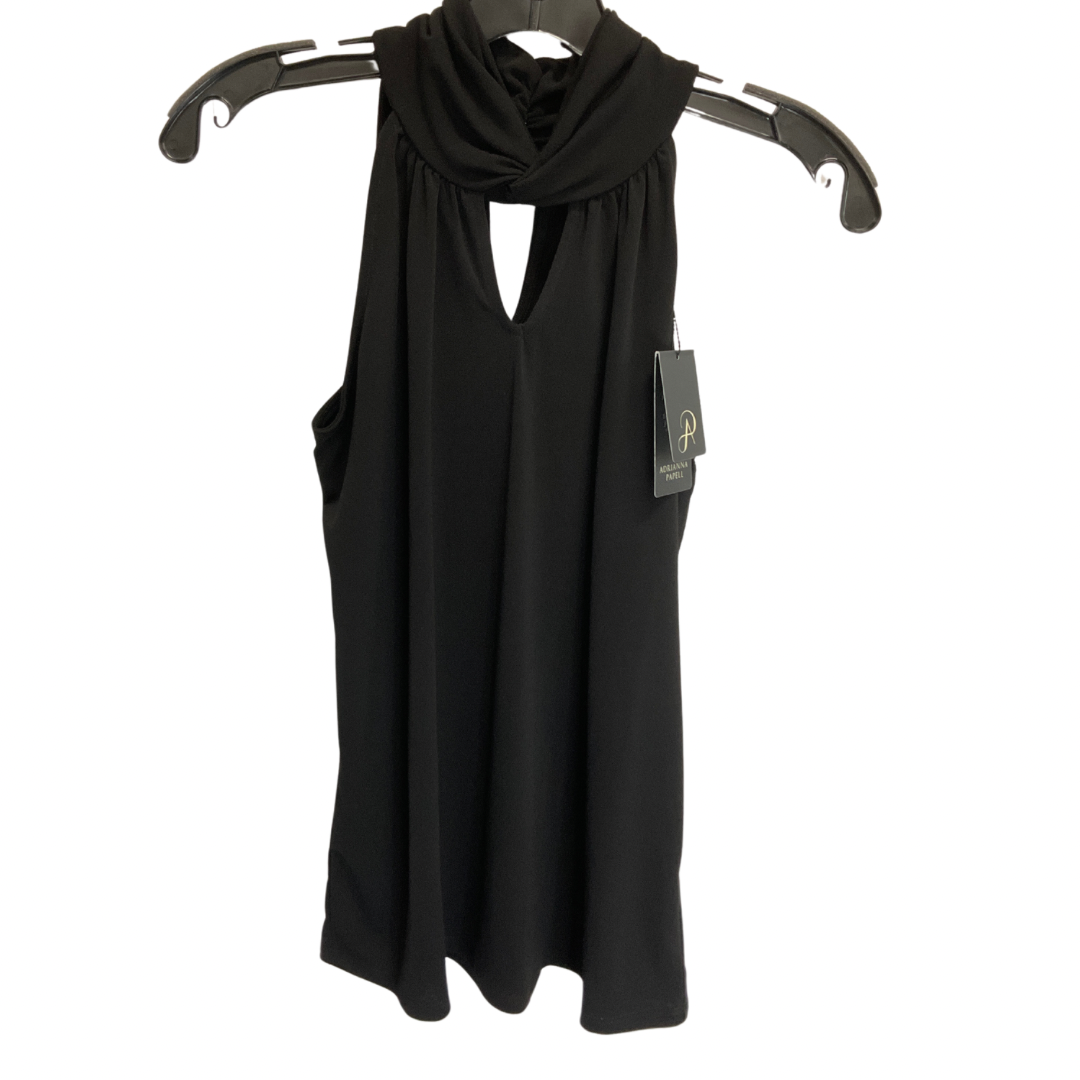 Top Sleeveless By Adrianna Papell In Black, Size: Xs