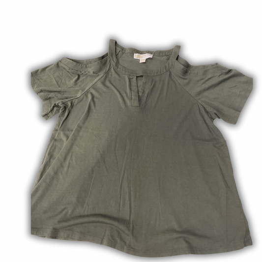 Top Short Sleeve By Michael By Michael Kors In Green, Size: L