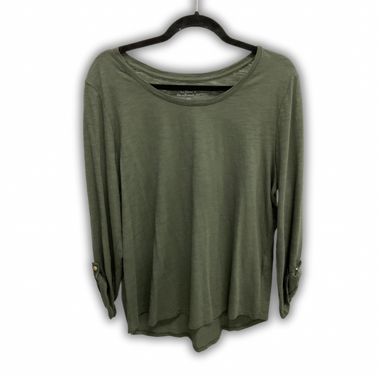 Top Long Sleeve By Chicos In Green, Size: L