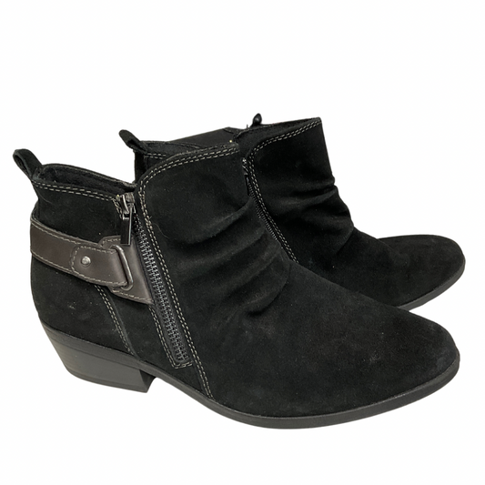 Boots Ankle Heels By Earth Origins In Black, Size: 9.5