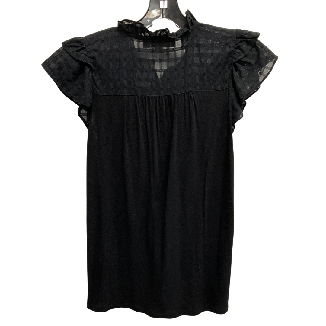 Top Short Sleeve By Loft In Black, Size: Xs