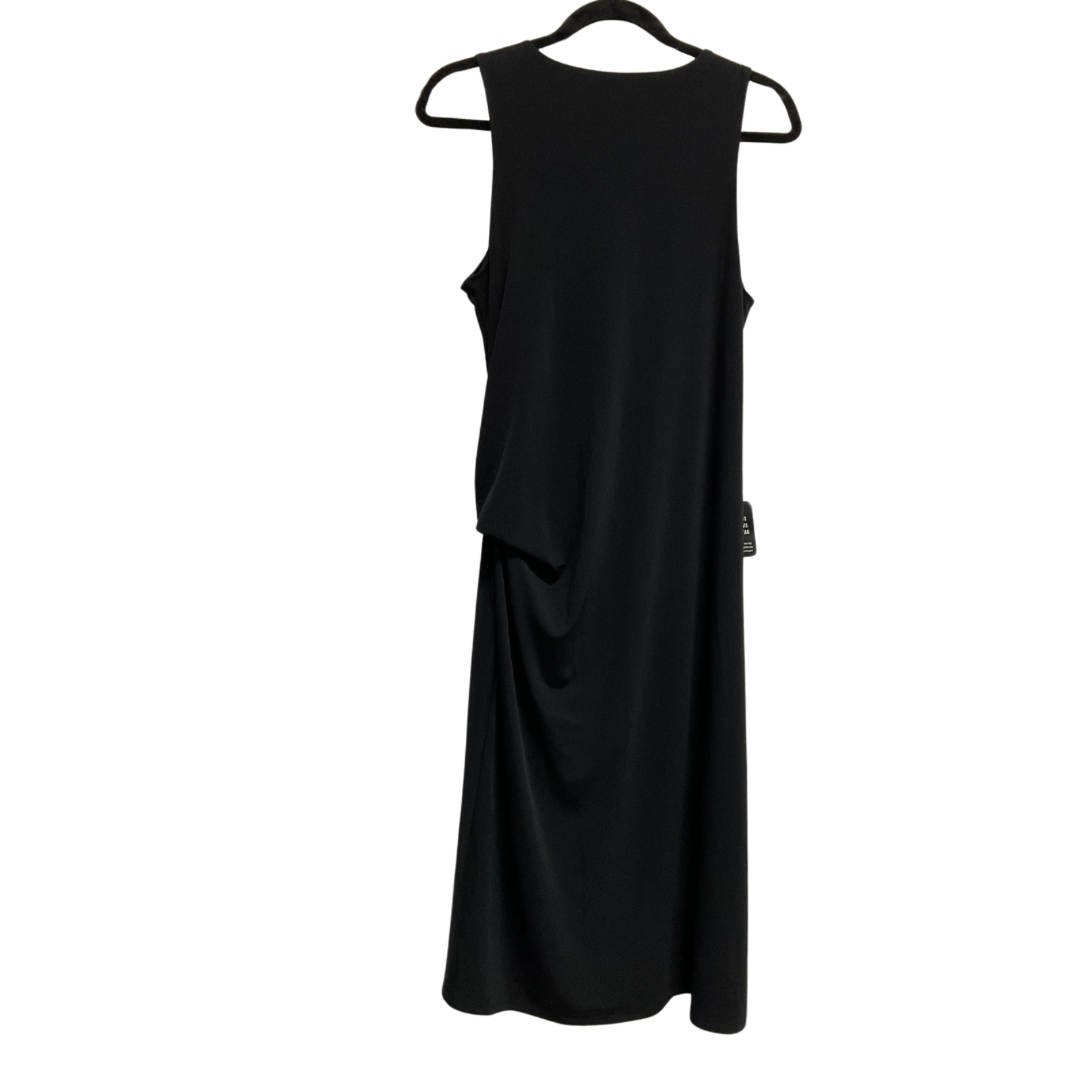 Dress Casual Midi By Express In Black, Size: L