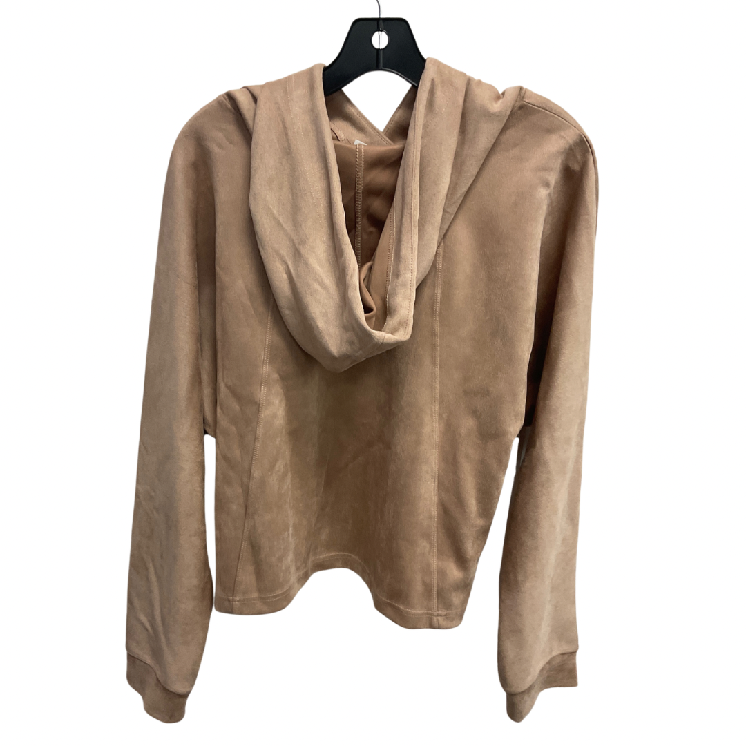 Sweatshirt Hoodie By Tahari By Arthur Levine In Tan, Size: Xl