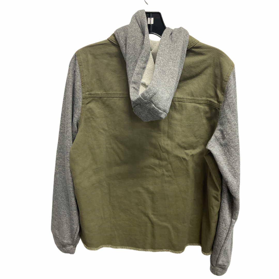 Jacket Denim By Maurices In Green & Grey, Size: M