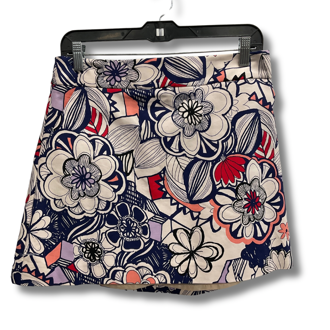 Skirt Mini & Short By Express In Floral Print, Size: 10