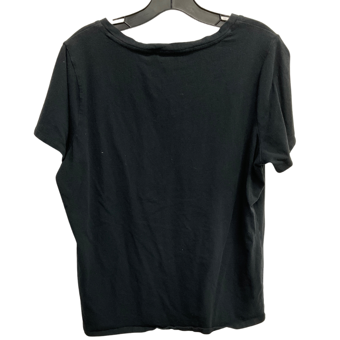 Top Short Sleeve Basic By Michael By Michael Kors In Black, Size: 1x