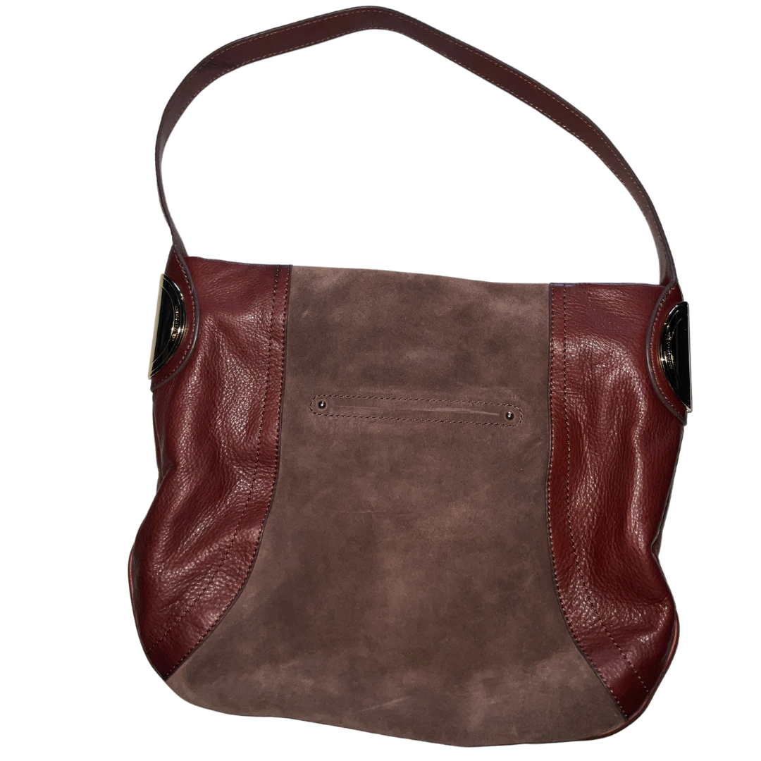 Handbag Leather By B. Makowsky, Size: Medium