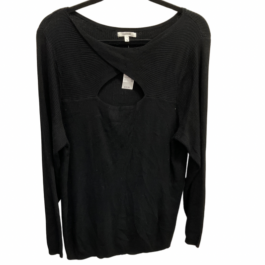 Top Long Sleeve By Maurices In Black, Size: 1x