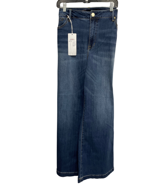 Jeans Wide Leg By Seven 7 In Blue Denim, Size: 18