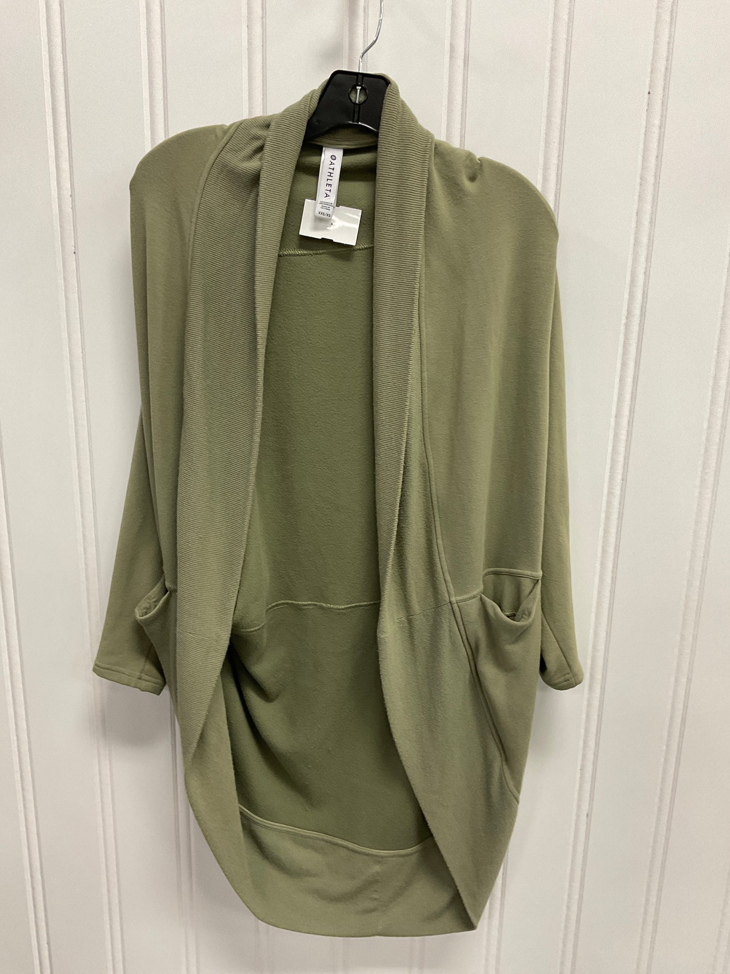 Cardigan By Athleta In Green, Size: Xxs