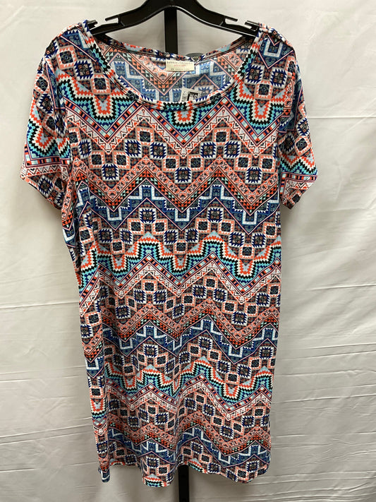 Multi-colored Dress Casual Midi Bobbie Brooks, Size 2x