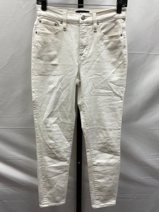 White Denim Jeans Skinny J. Crew, Size 2