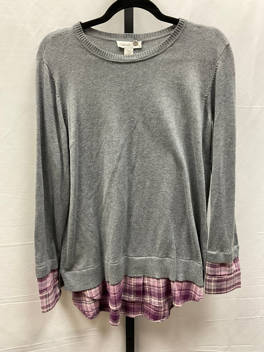 Top Long Sleeve By Coldwater Creek In Grey, Size: Petite  M