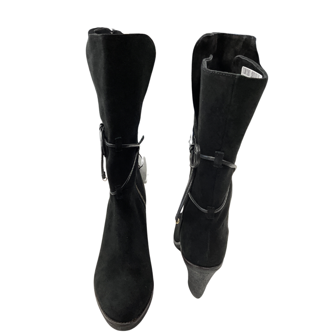 Boots Mid-calf Heels By Johnston & Murphy In Black, Size: 10