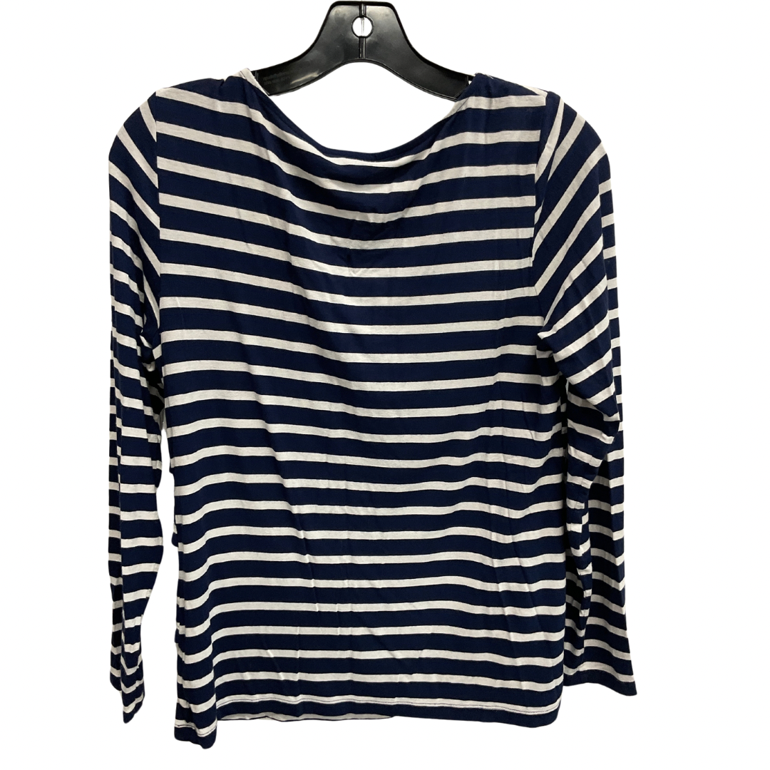 Top Long Sleeve By Chicos In Striped Pattern, Size: M