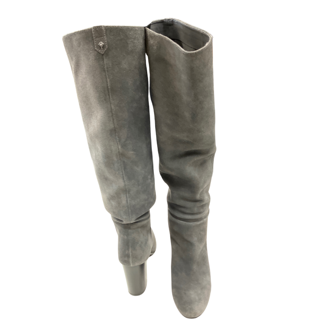 Boots Knee Heels By Sam Edelman In Grey, Size: 9