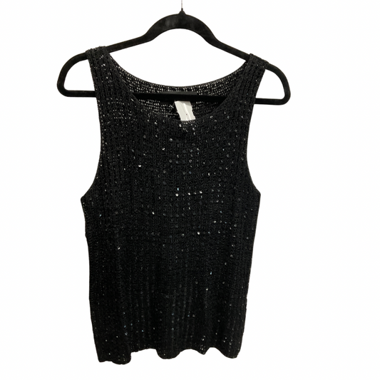 Tank Top By Ellen Tracy In Black, Size: M