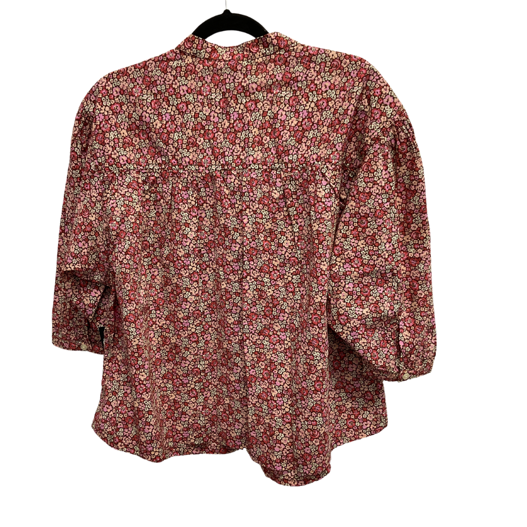 Top Long Sleeve By Lee In Floral Print, Size: M