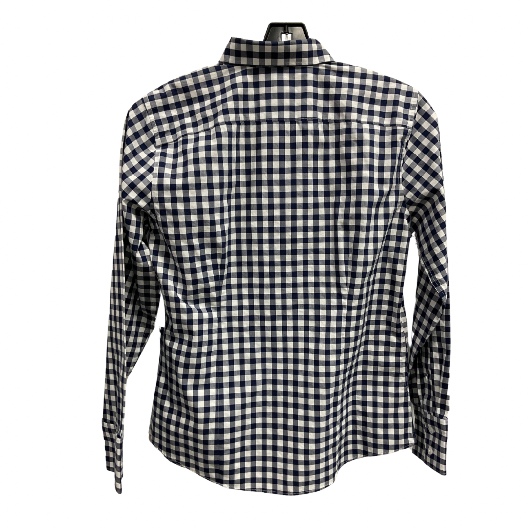 Top Long Sleeve By Lands End In Checkered Pattern, Size: Xs