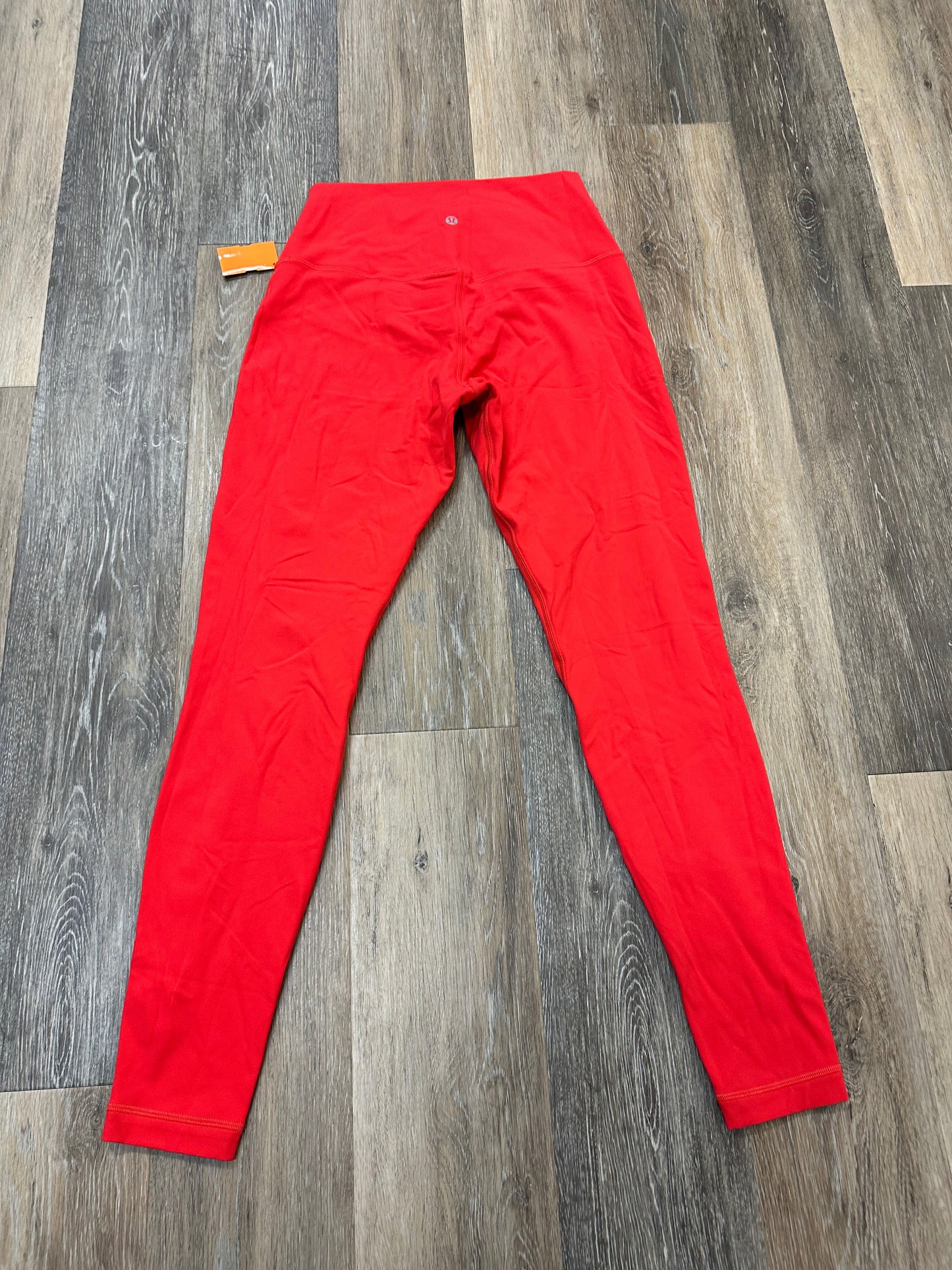 Athletic Leggings By Lululemon In Red, Size: 10