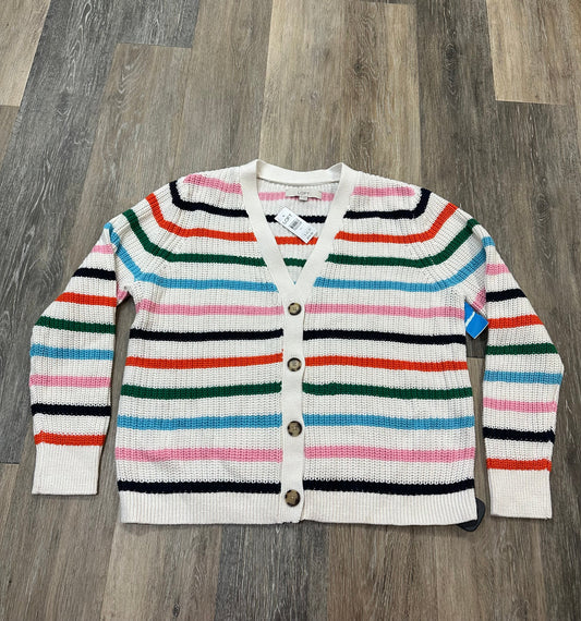 Sweater Cardigan By Loft In Multi-colored, Size: Xl