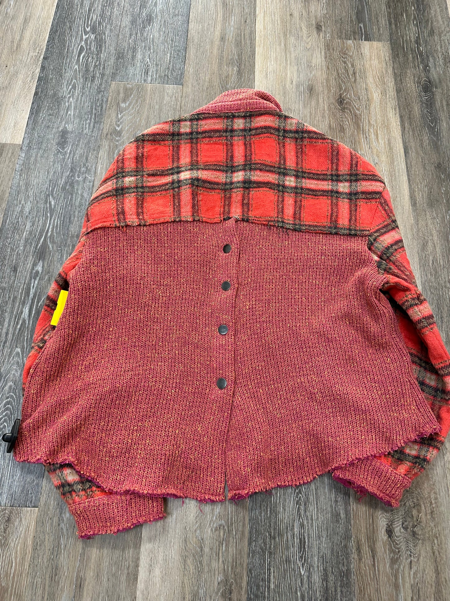 Jacket Shirt By Pol In Plaid Pattern, Size: M