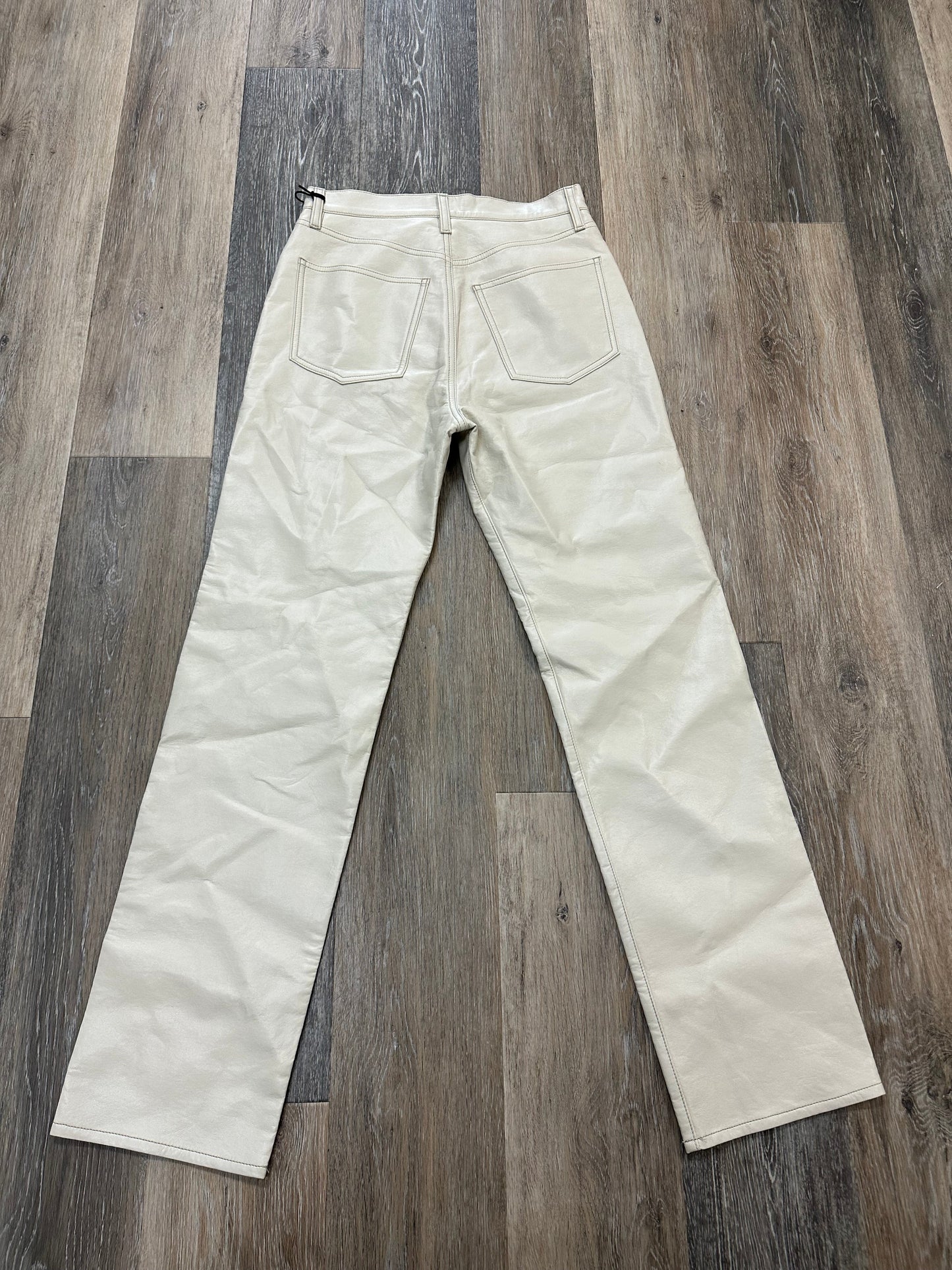 Cream Pants Designer Agolde, Size 1