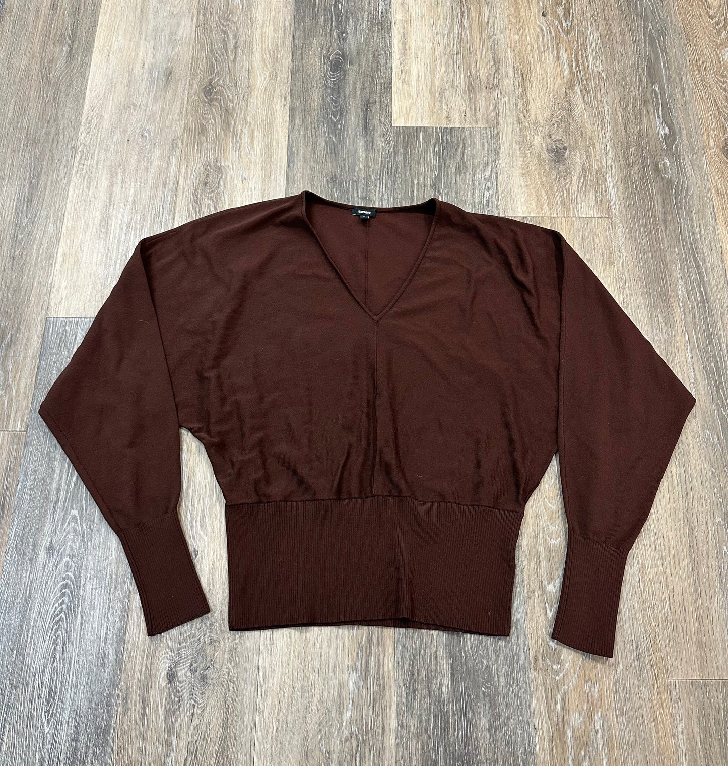 Sweater By Express In Brown, Size: M