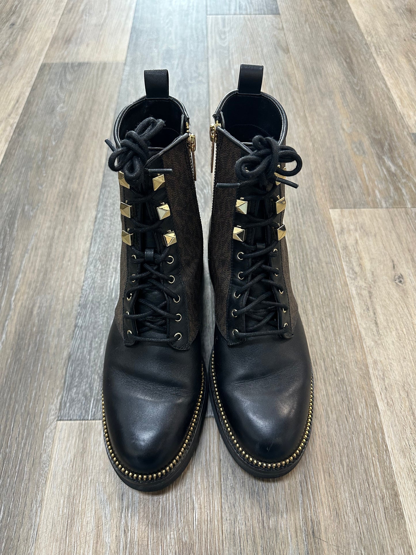 Boots Designer By Michael Kors In Black, Size: 8.5