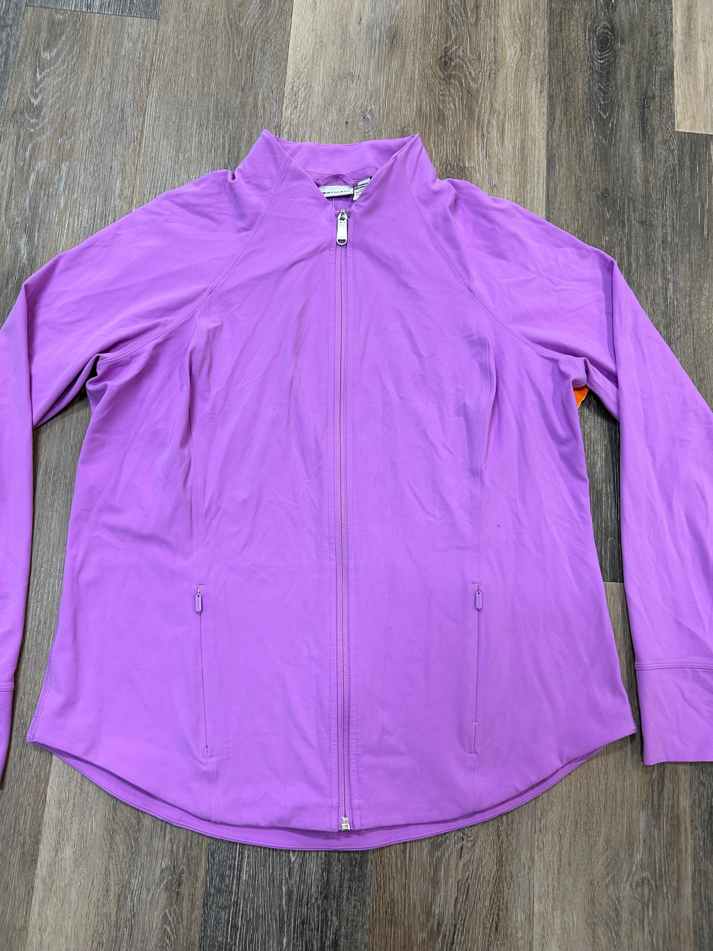 Athletic Jacket By Athleta In Pink, Size: 1x