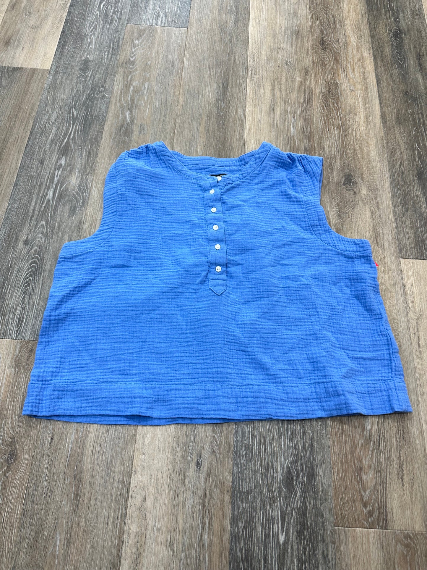 Blue Top Sleeveless J. Crew, Size Xl