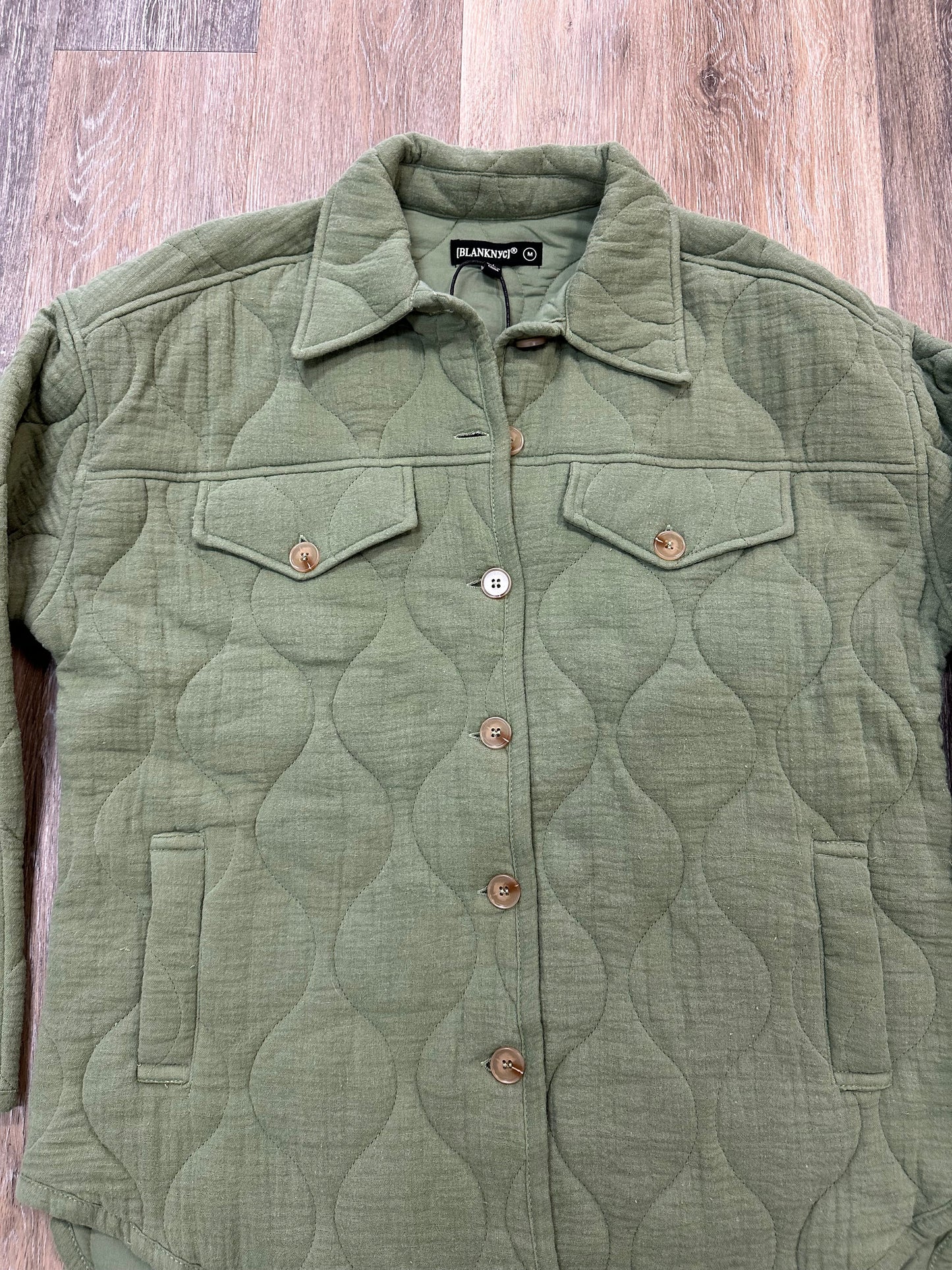 Jacket Shirt By Blanknyc In Green, Size: M