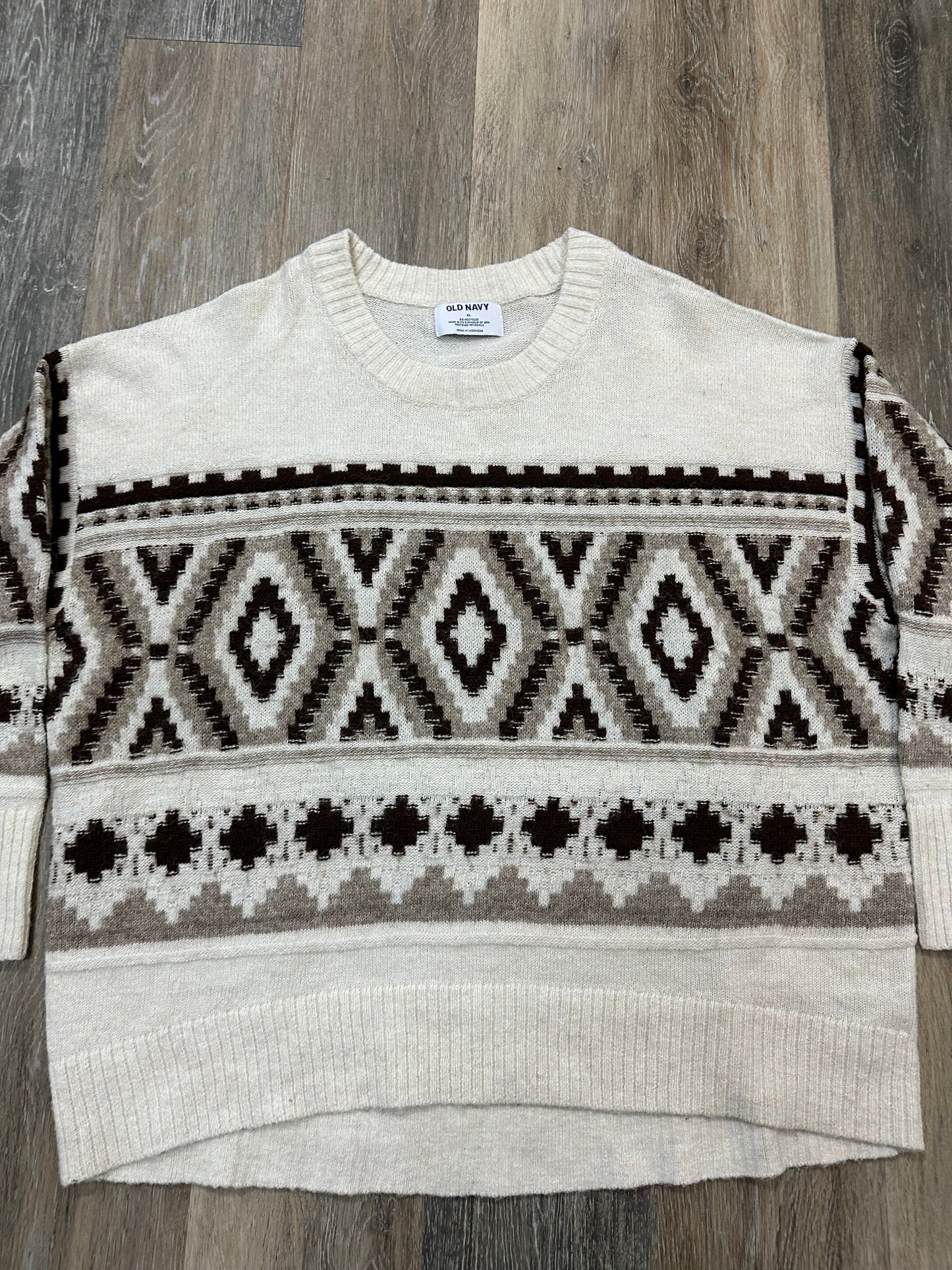 Sweater By Old Navy In Cream, Size: Xl