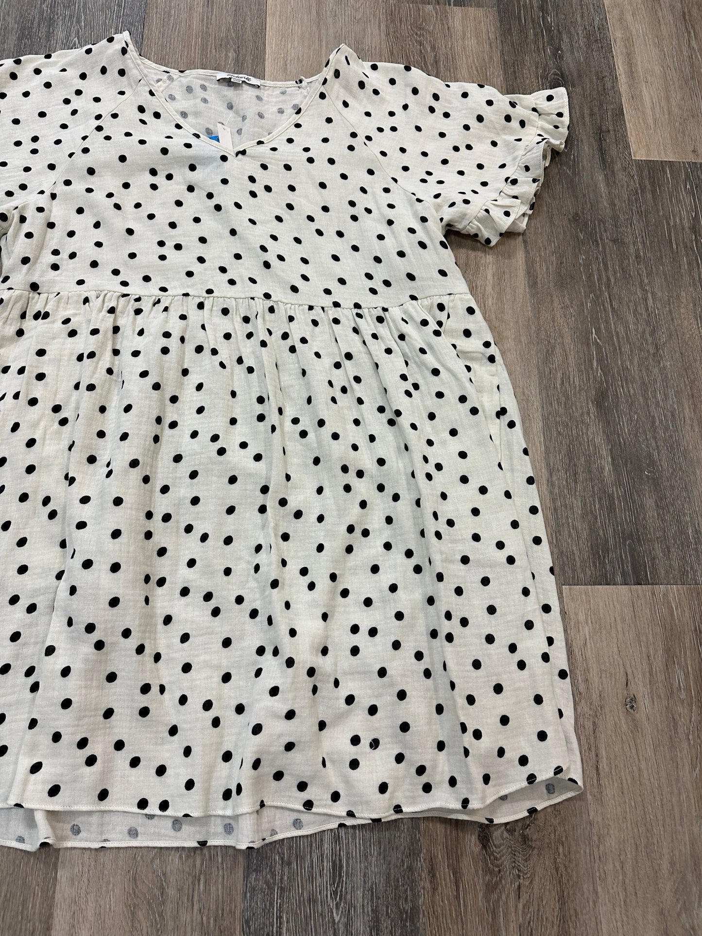 Dress Casual Short By Madewell In Polkadot Pattern, Size: Xl