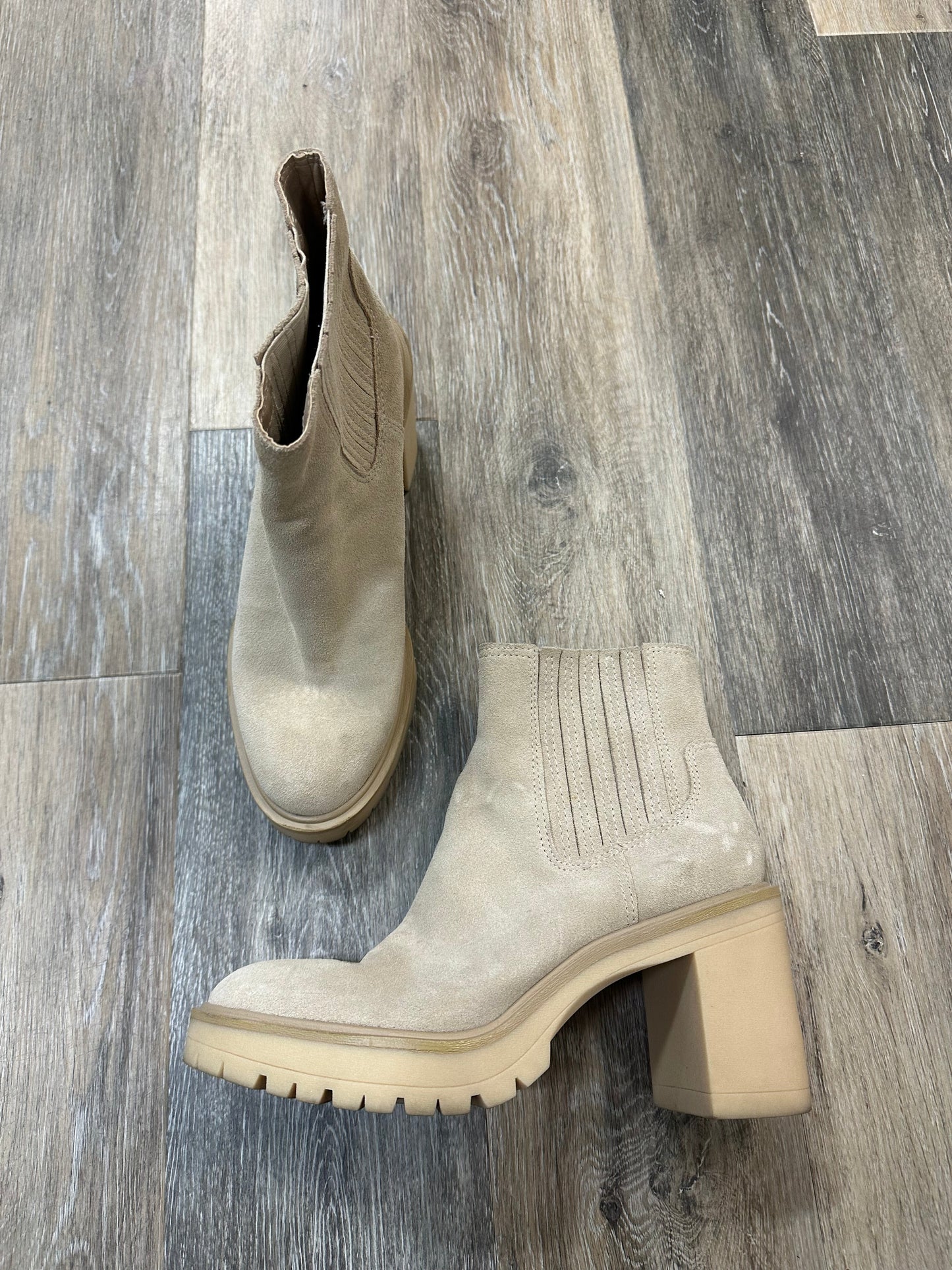 Boots Ankle Heels By Dolce Vita In Cream, Size: 9