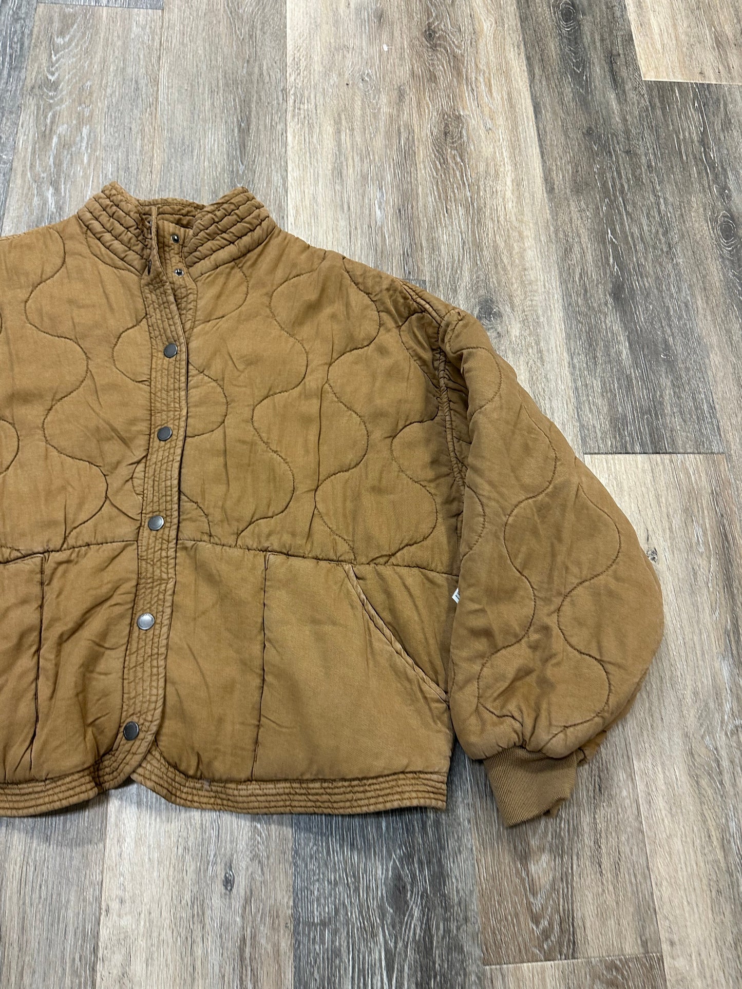 Jacket Puffer & Quilted By Blanknyc In Brown, Size: L