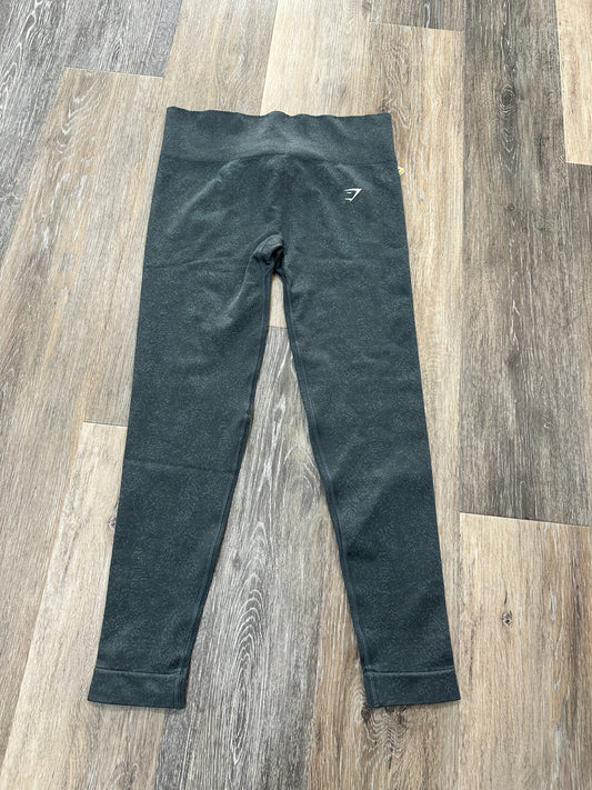 Athletic Leggings By Gym Shark In Green, Size: L