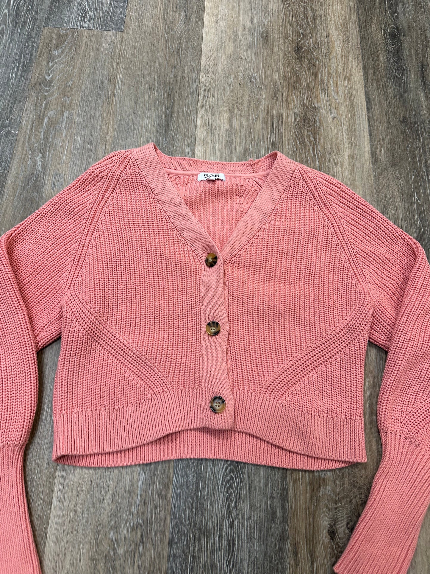 Sweater Cardigan By 525 In Pink, Size: Xs