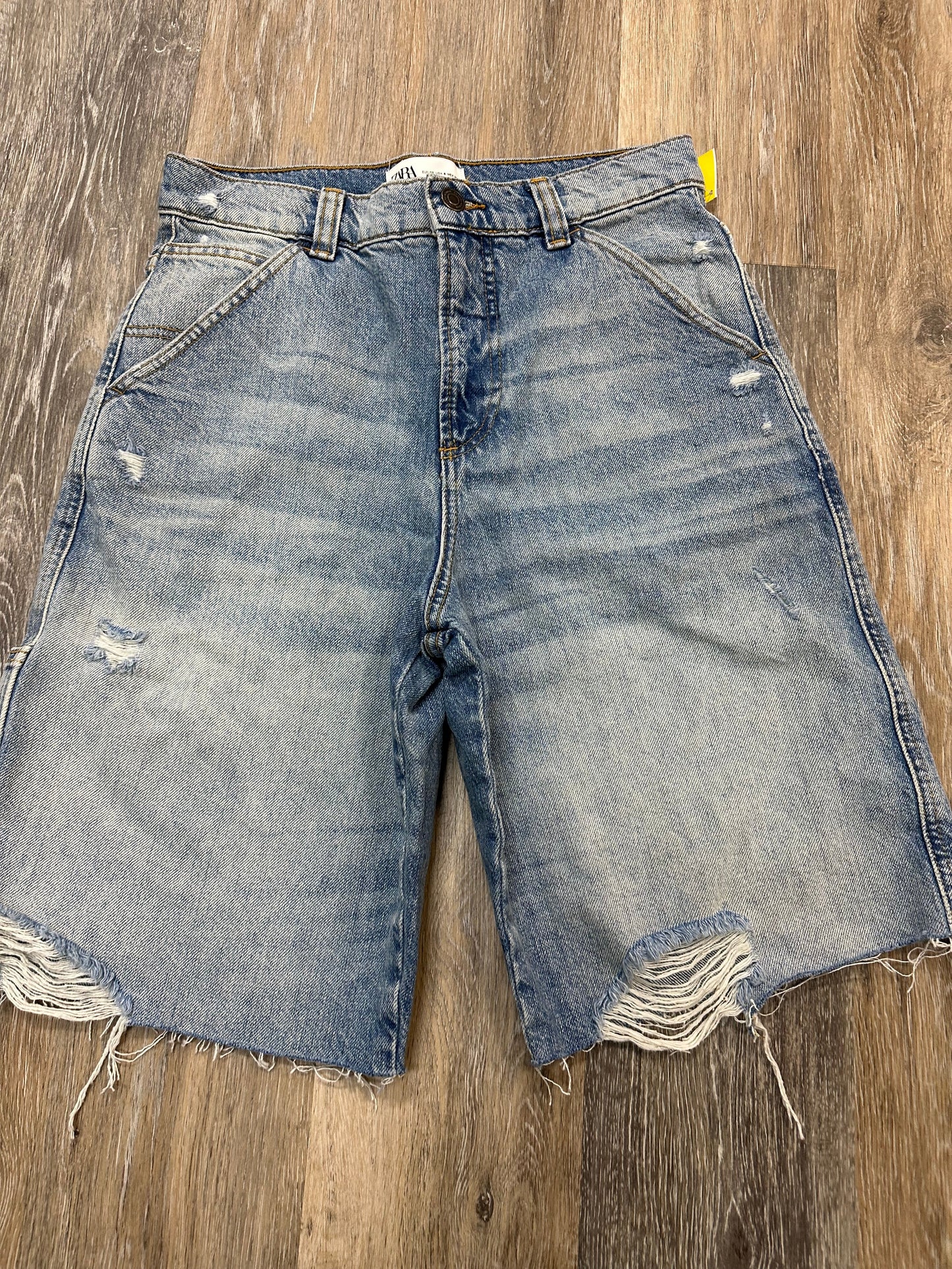 Shorts By Zara In Blue Denim, Size: 4