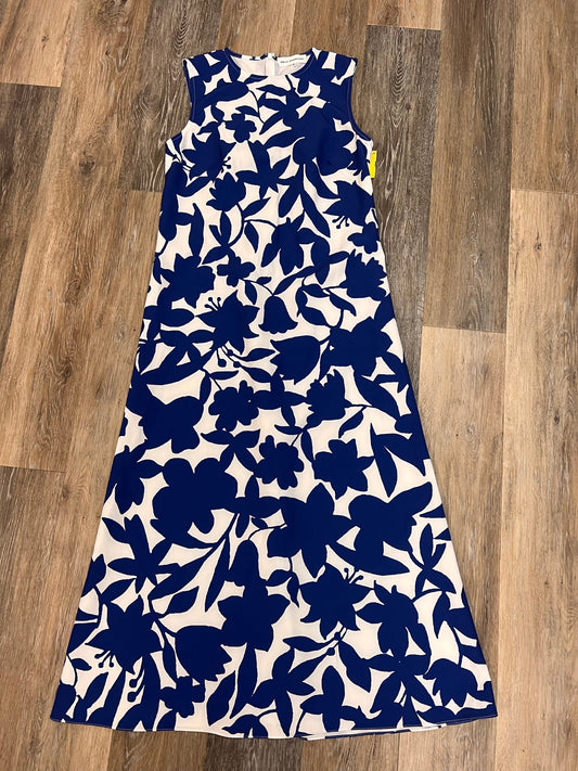 Dress Designer By Molly Moorkamp In Blue & White, Size: 2