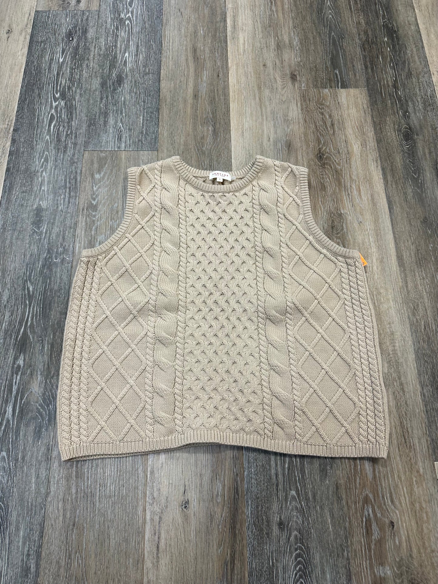 Vest Sweater By Demylee In Tan, Size: M