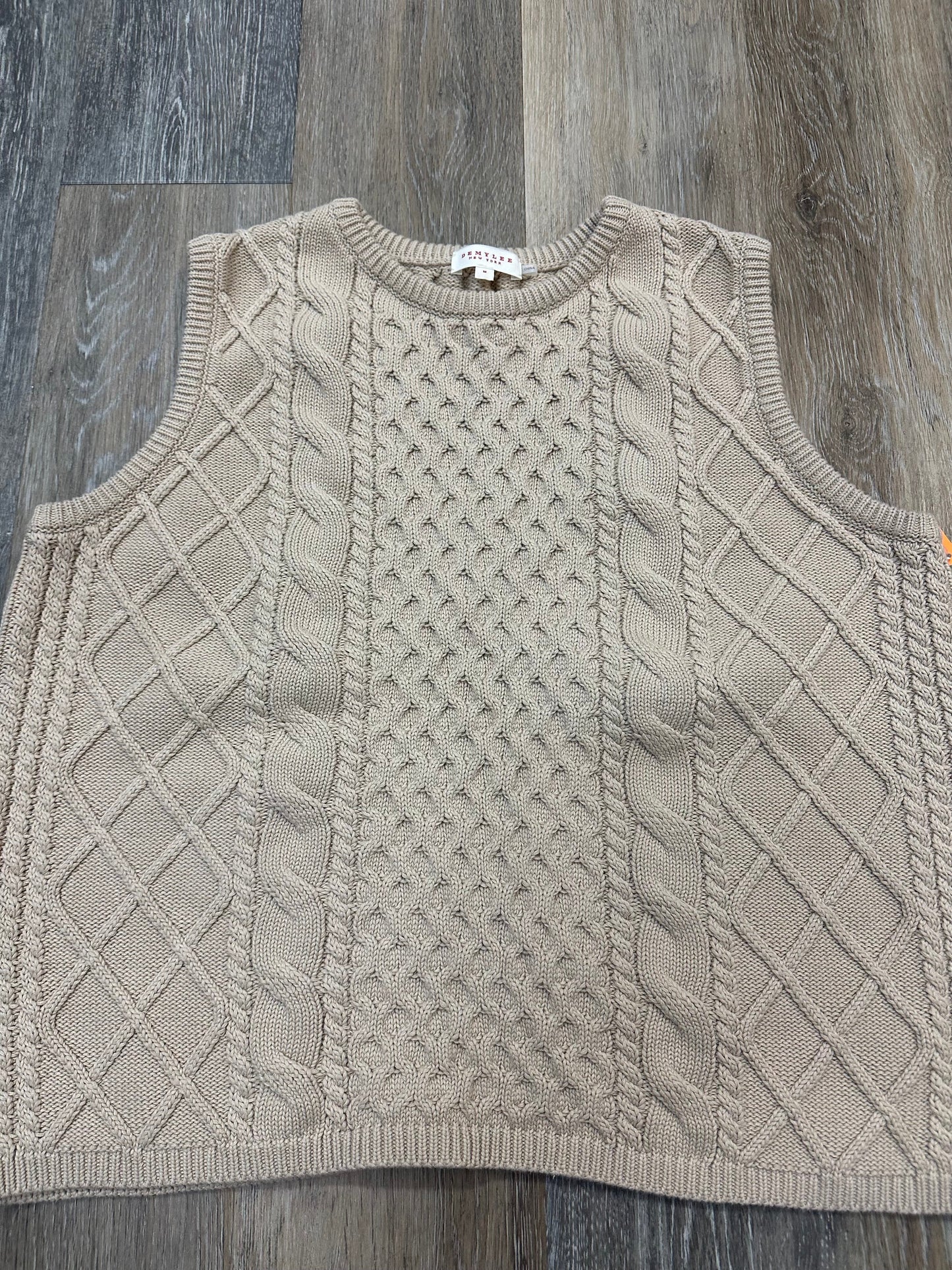 Vest Sweater By Demylee In Tan, Size: M