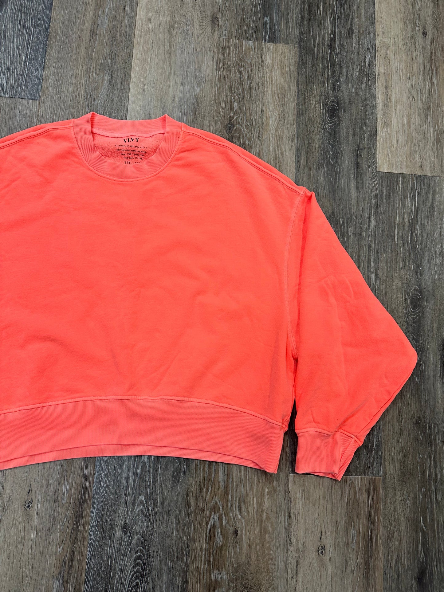 Top Long Sleeve By Velvet By Graham & Spencer In Coral, Size: S